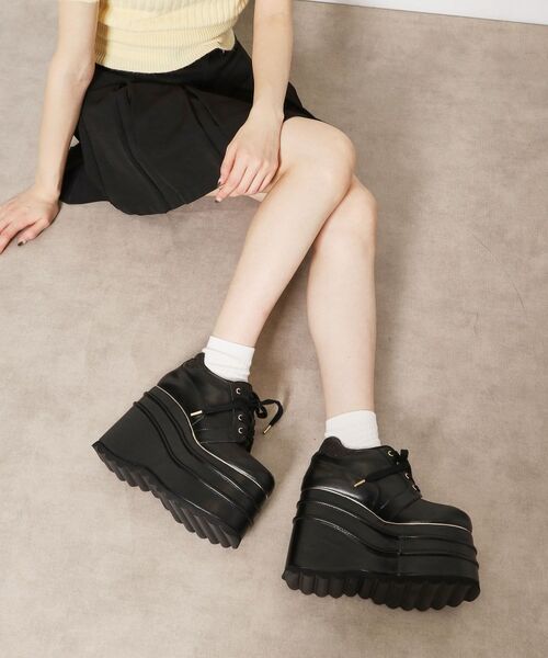 ESPERANZA / エスペランサ スニーカー | 超厚底ボリュームスニーカー(ブラック(019))