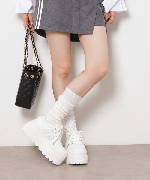 ESPERANZA / エスペランサ スニーカー | ラメライン厚底スニーカー | 詳細1