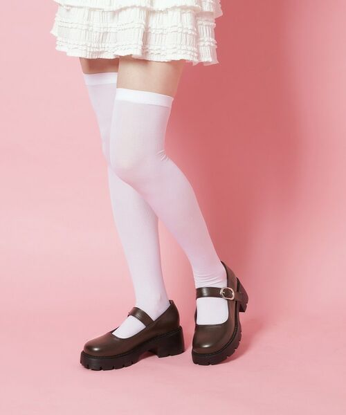 ESPERANZA / エスペランサ パンプス | ストラップ付パンプスメリージェーン（ブラウン(043)）