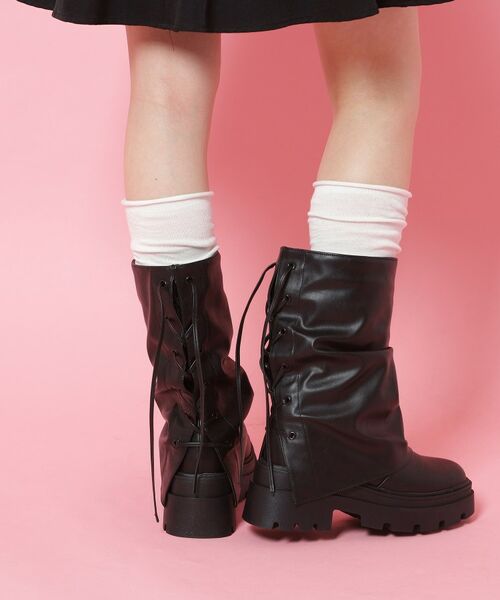 ESPERANZA / エスペランサ ブーツ（ショート丈） | バックレースアップ×カバーブーツ | 詳細1