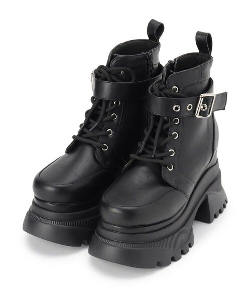 ESPERANZA / エスペランサ ブーツ（ショート丈） | レースアップバックル厚底ブーツ | 詳細12