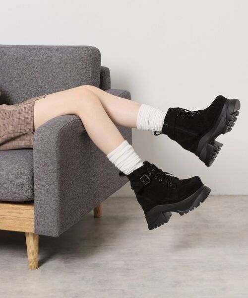 ESPERANZA / エスペランサ ブーツ（ショート丈） | レースアップバックル厚底ブーツ | 詳細4