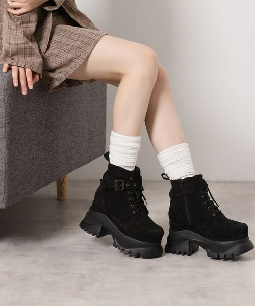 ESPERANZA / エスペランサ ブーツ（ショート丈） | レースアップバックル厚底ブーツ | 詳細5