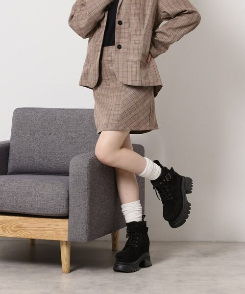 ESPERANZA / エスペランサ ブーツ（ショート丈） | レースアップバックル厚底ブーツ | 詳細6