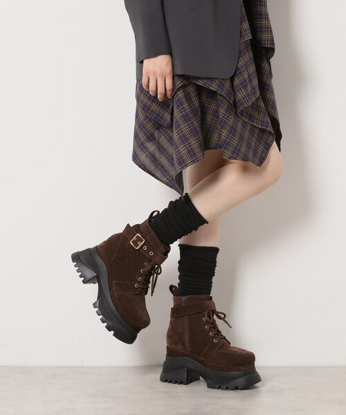 ESPERANZA / エスペランサ ブーツ（ショート丈） | レースアップバックル厚底ブーツ | 詳細8