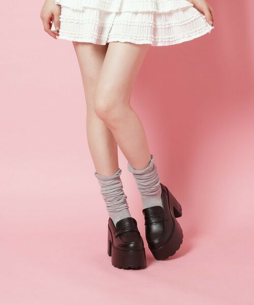 ESPERANZA / エスペランサ パンプス | 厚底ローファーパンプス（ブラック(019)）