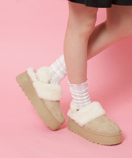 ESPERANZA / エスペランサ サンダル | フェイクムートンサボ ベルト取り外し可 | 詳細4