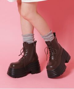 ESPERANZA / エスペランサ ブーツ（ショート丈） | 厚底レースアップ