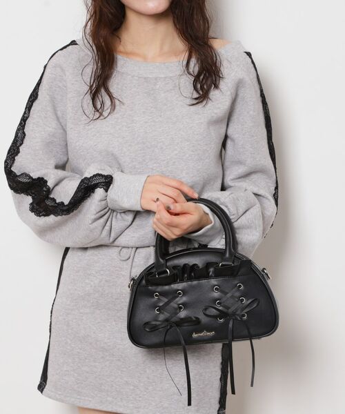 ESPERANZA / エスペランサ ボストンバッグ | リボン使い2WAYショルダー | 詳細7