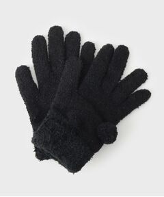 ボンボン付き手袋