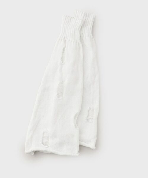 ESPERANZA / エスペランサ レッグウォーマー | ダメージレッグカバー（ホワイト(101)）
