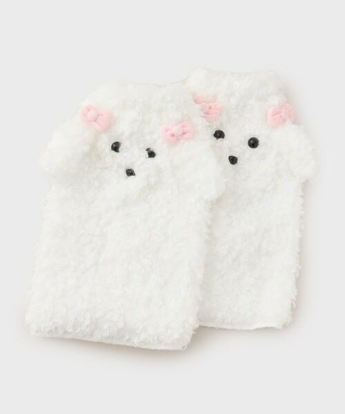 ESPERANZA / エスペランサ レッグウォーマー | プードル風ドックレッグカバー（ホワイト(101)）