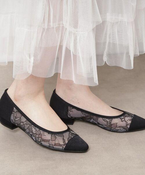 ESPERANZA / エスペランサ パンプス | ローヒールレースパンプス | 詳細1