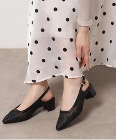 ESPERANZA / エスペランサ パンプス | ラメチュールバックストラップパンプス