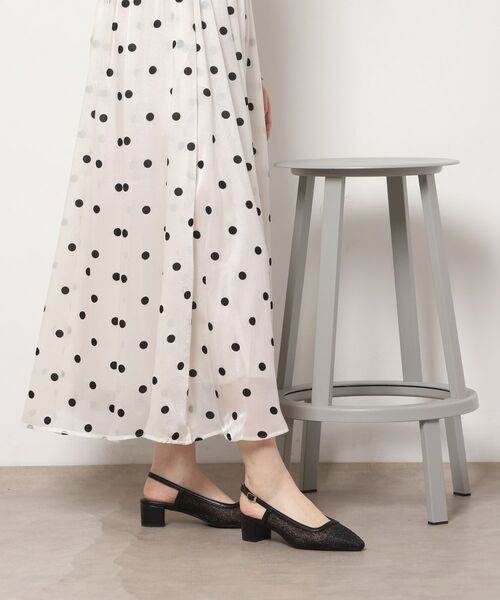 ESPERANZA / エスペランサ パンプス | ラメチュールバックストラップパンプス | 詳細5