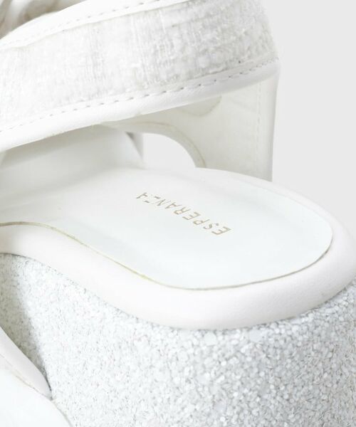 ESPERANZA / エスペランサ サンダル | ツイードWビジュースニーカーソールサンダル | 詳細18