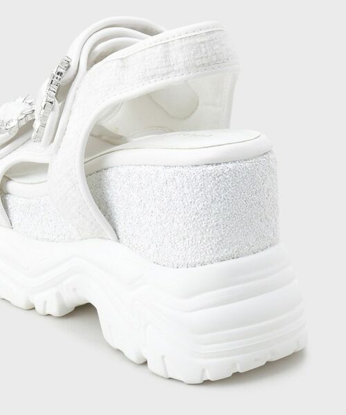 ESPERANZA / エスペランサ サンダル | ツイードWビジュースニーカーソールサンダル | 詳細20