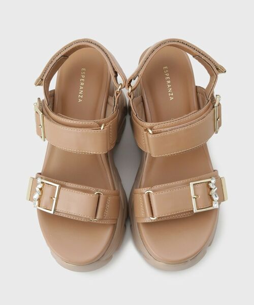 ESPERANZA / エスペランサ サンダル | ビジューベルトスニーカーソールスポサン | 詳細17