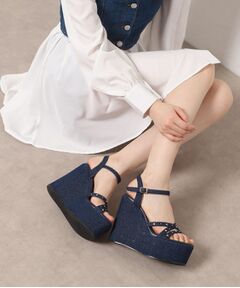 ESPERANZA / エスペランサ サンダル | ビジュースタッズウェッジサンダル