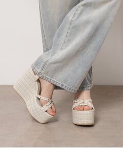 ESPERANZA / エスペランサ サンダル | ビジュースタッズウェッジサンダル