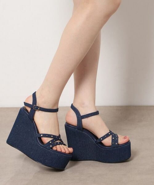 ESPERANZA / エスペランサ サンダル | ビジュースタッズウェッジサンダル | 詳細10
