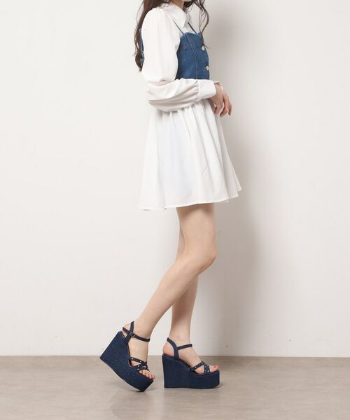 ESPERANZA / エスペランサ サンダル | ビジュースタッズウェッジサンダル | 詳細11