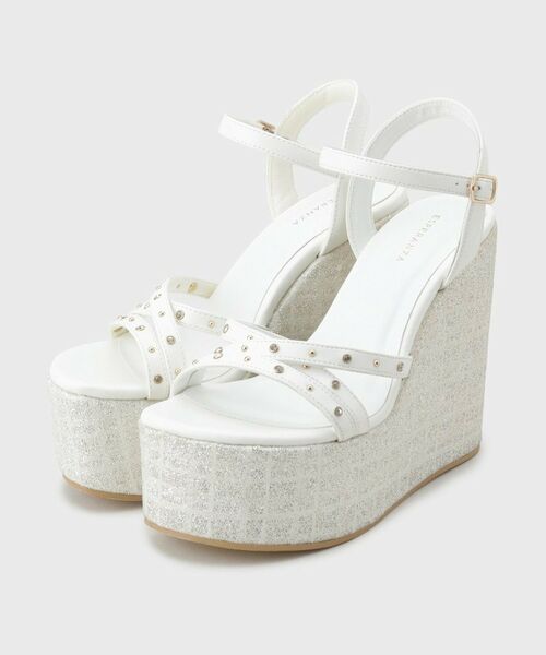 ESPERANZA / エスペランサ サンダル | ビジュースタッズウェッジサンダル | 詳細13