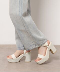 ESPERANZA / エスペランサ サンダル | ウェッジソールソフトスクエアサンダル