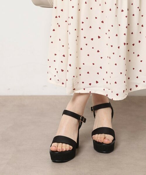 ESPERANZA / エスペランサ サンダル | ウェッジソールソフトスクエアサンダル | 詳細1