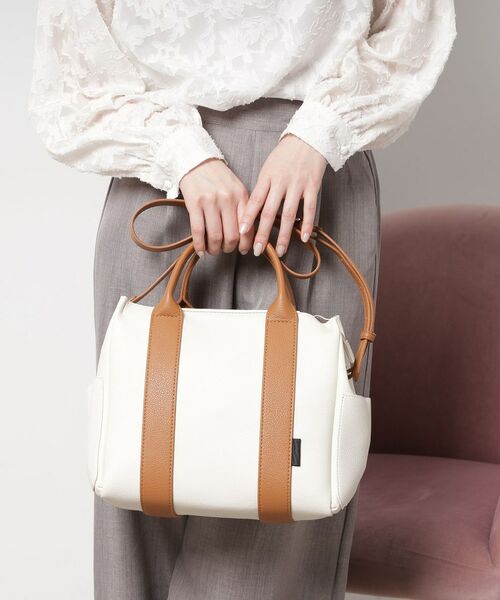 ESPERANZA / エスペランサ トートバッグ | 6ポケットパーテーション2WAYトート（ホワイト(001)）