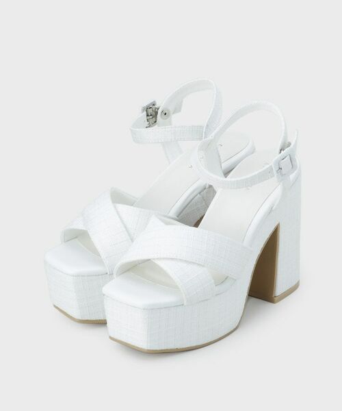 ESPERANZA / エスペランサ サンダル | 【ラク盛り／サンダル】 リピーター続出／脚長美脚 ツイードサンダル | 詳細10