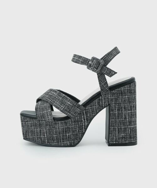 ESPERANZA / エスペランサ サンダル | 【ラク盛り／サンダル】 リピーター続出／脚長美脚 ツイードサンダル | 詳細13