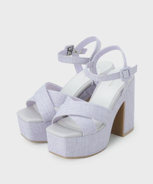 ESPERANZA / エスペランサ サンダル | 【ラク盛り／サンダル】 リピーター続出／脚長美脚 ツイードサンダル | 詳細14