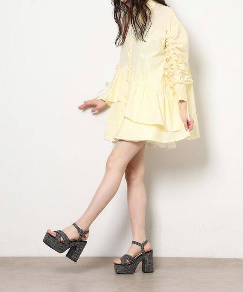 ESPERANZA / エスペランサ サンダル | 【ラク盛り／サンダル】 リピーター続出／脚長美脚 ツイードサンダル | 詳細6