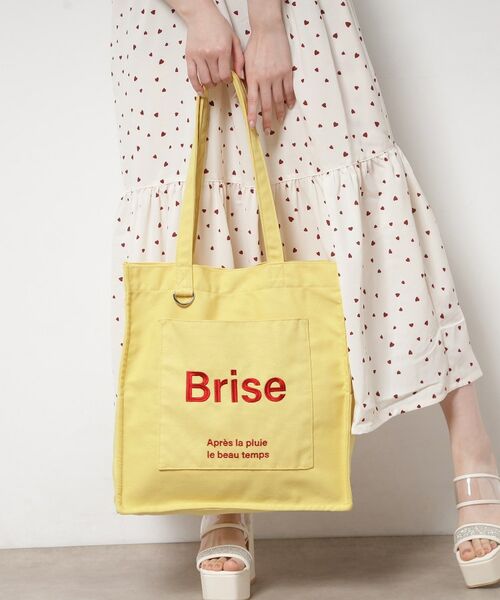 ESPERANZA / エスペランサ トートバッグ | ポケットスクエアロゴトート(イエロー(332))