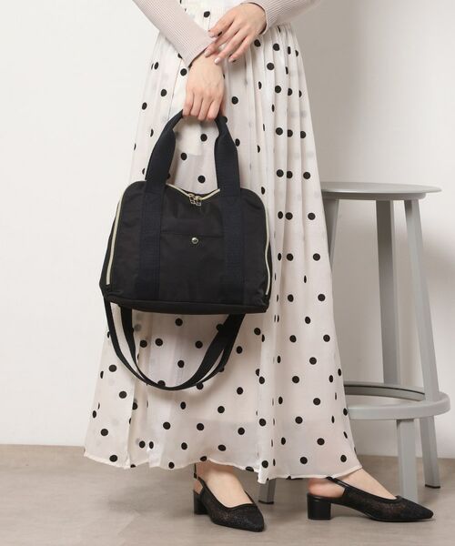 ESPERANZA / エスペランサ ショルダーバッグ | がばっと開くミニボストン（ブラック(019)）