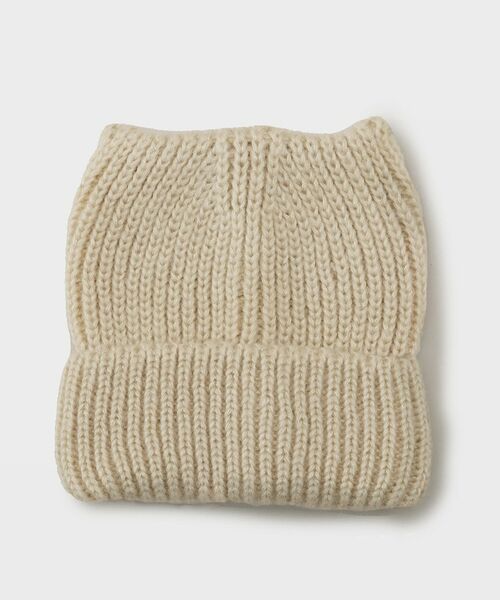 ESPERANZA / エスペランサ ニットキャップ | ネコ耳ニット帽子（アイボリー(004)）