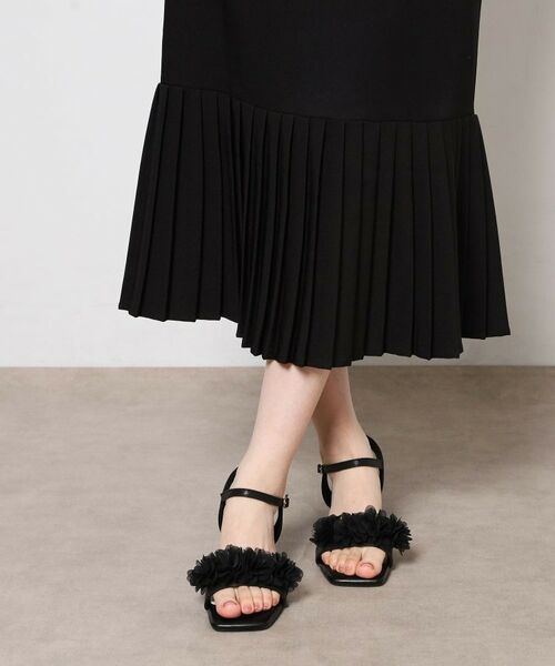 ESPERANZA / エスペランサ サンダル | 2WAY3Dフラワーサンダル（ブラック(919)）