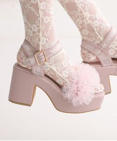 ESPERANZA / エスペランサ サンダル | 2WAYフリルナチュ盛りサンダル