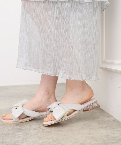 ESPERANZA / エスペランサ サンダル | リボンクリアヒールサンダル | 詳細1