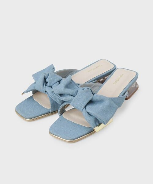 ESPERANZA / エスペランサ サンダル | リボンクリアヒールサンダル | 詳細18