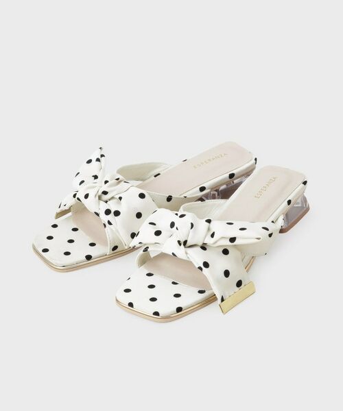 ESPERANZA / エスペランサ サンダル | リボンクリアヒールサンダル | 詳細19