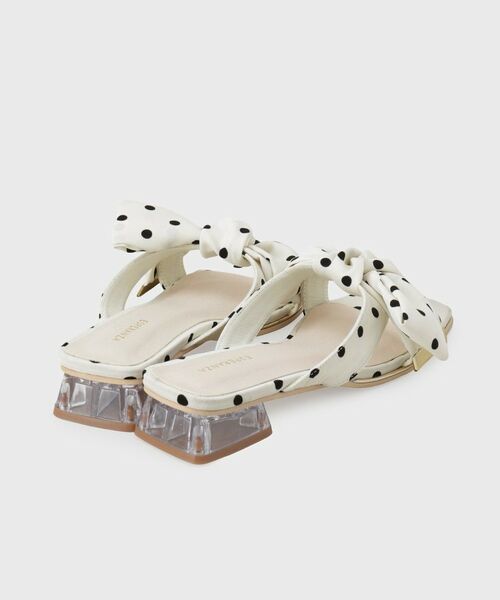 ESPERANZA / エスペランサ サンダル | リボンクリアヒールサンダル | 詳細26