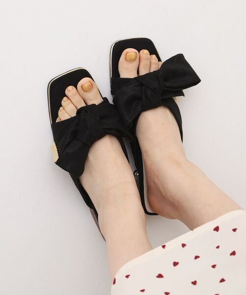 ESPERANZA / エスペランサ サンダル | リボンクリアヒールサンダル | 詳細4