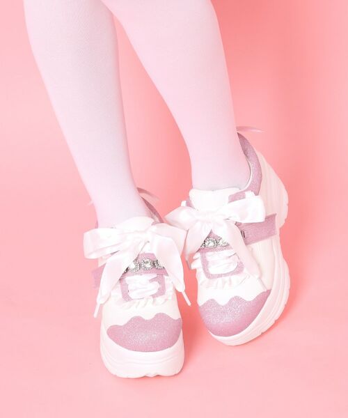ESPERANZA / エスペランサ スニーカー | 厚底夢見るエンジェルスニーカー（ホワイト(001)）