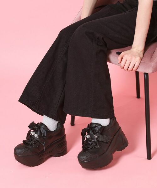 ESPERANZA / エスペランサ スニーカー | 厚底夢見るエンジェルスニーカー（ブラック(019)）