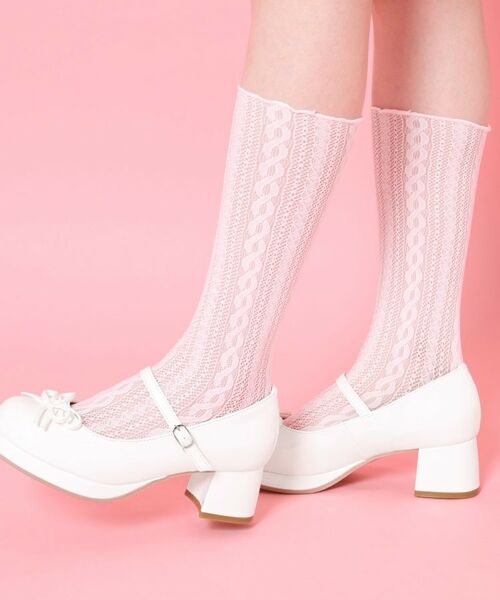 ESPERANZA / エスペランサ パンプス | 小リボンダブルパンプス（アイボリー(204)）