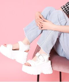 ESPERANZA / エスペランサ サンダル | 厚底ダブルソールシフォンサンダル