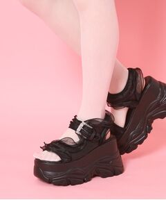 ESPERANZA / エスペランサ サンダル | 厚底ダブルソールシフォンサンダル