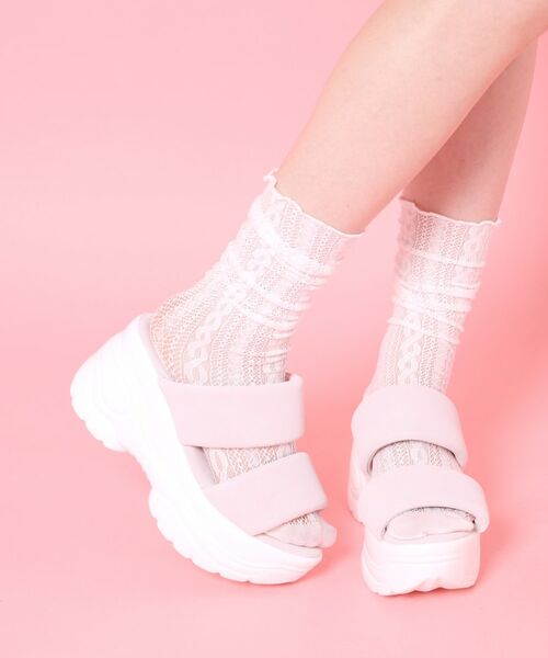 ESPERANZA / エスペランサ サンダル | 厚底ぷくぷくサンダル（ピンク(072)）